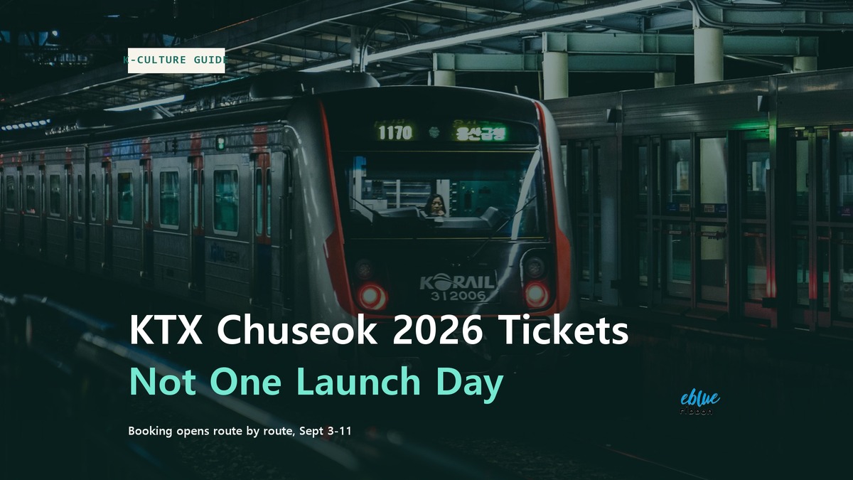 KTX Chuseok 2026 Tickets: Foreigners Book on a Separate Date