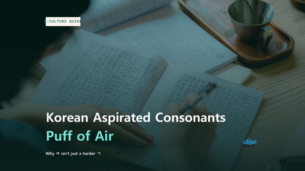 Learn Korean Lesson 5: Korean Aspirated Consonants, Why ㅋ Isn't ㄱ?